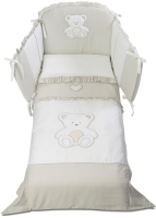 Комплект постельный для малышей Italbaby Peluche / 100.0007-6 (кремовый) - 