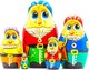 Матрешка сувенирная Брестская Фабрика Сувениров В виде фигурок гномов 5119 - 