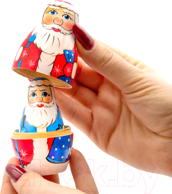 Изображение товара Матрешка сувенирная Брестская Фабрика Сувениров В виде Деда Мороза и маленького снеговика 5162
