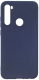 Чехол-накладка Case Matte для Redmi Note 8 2019/2021 (темно-синий) - 