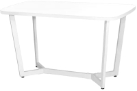 Обеденный стол Millwood Лофт Мюнхен 130x80x75 (белый/металл белый) - 