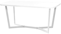 Обеденный стол Millwood Лофт Мюнхен 160x80x75 (белый/металл белый) - 