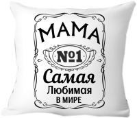 Подушка декоративная Print Style Мама лучшая в мире 40x40bel9 - 