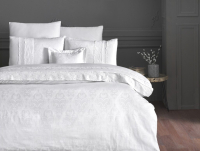 Комплект постельного белья Karven Жаккард с кружевами евро / N 009 April Krem - 