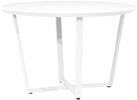 Обеденный стол Millwood Лофт Орлеан Л D120x75 (белый/металл белый) - 