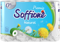 Туалетная бумага Soffione Премиум 3х слойная (12шт) - 