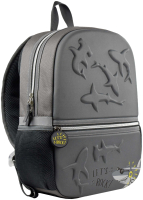 Школьный рюкзак Феникс+ Акулы / 53676 (серый) - 