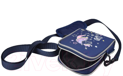 Школьный рюкзак Феникс+ Единорог / 54123 (темно-синий)