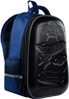 Школьный рюкзак Феникс+ Космос / 53684 (черный/синий) - 