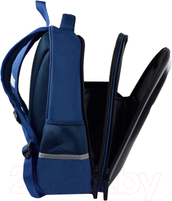 Школьный рюкзак Феникс+ Космос / 53684 (черный/синий)