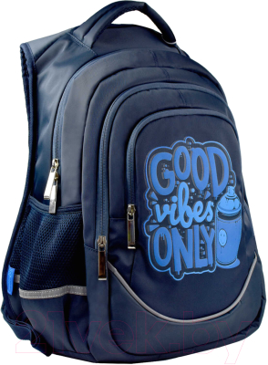 Школьный рюкзак Феникс+ Синий граффити / 53771 (синий)