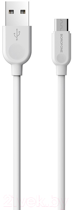 Кабель Borofone BX14 LinkJet AM-microBM (2м, белый)