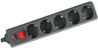 Сетевой фильтр General Lighting GPS-5-16-3x1-700-B / 471007 (с выключателем, черный) - 