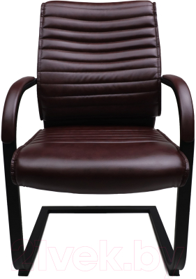 Кресло офисное AksHome Augusto Eco (коричневый бриллиант/черный)