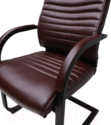 Кресло офисное AksHome Augusto Eco (коричневый бриллиант/черный)