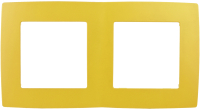Рамка для выключателя ЭРА 12-5002-21 / Б0019395 (желтый) - 