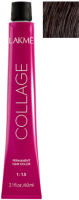 Крем-краска для волос Lakme Collage Creme Hair Color перманентная 5/60 (60мл, светлый шатен коричневый) - 