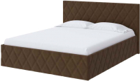 Двуспальная кровать Proson Fresco Forest 160x200 (коричневый) - 