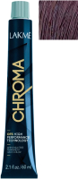 Крем-краска для волос Lakme Chroma Безаммиачная перманентная 5/50 (60мл, светлый шатен махагоновый) - 