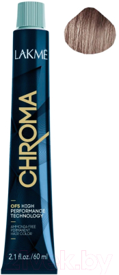 Крем-краска для волос Lakme Chroma Безаммиачная перманентная 5/60 (60мл, светлый шатен коричневый)