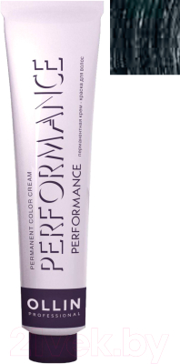 Крем-краска для волос Ollin Professional Performance Permanent Color Cream 1/0 (100мл, иссиня-черный)