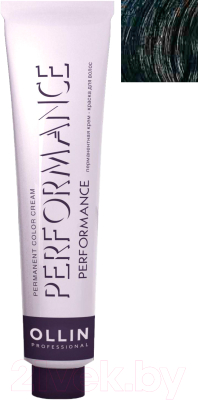 Крем-краска для волос Ollin Professional Performance Permanent Color Cream 2/0 (60мл, черный)