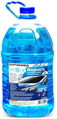 Жидкость стеклоомывающая Chemipro -10С Зимняя / CH051 (4л, лимон)