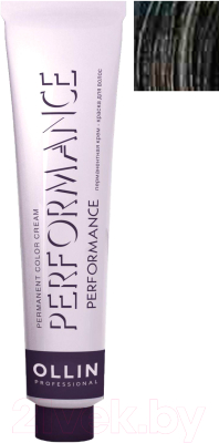 Крем-краска для волос Ollin Professional Performance Permanent Color Cream 3/0 (60мл, темный шатен)