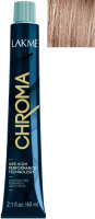 Крем-краска для волос Lakme Chroma Безаммиачная перманентная 6/66 (60мл, темный блондин коричневый яркий) - 