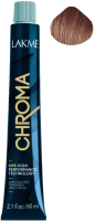Крем-краска для волос Lakme Chroma Безаммиачная перманентная 7/60 (60мл, средний блондин коричневый) - 