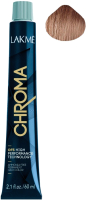 Крем-краска для волос Lakme Chroma Безаммиачная перманентная 8/32 (60мл, блондин золотисто-фиолетовый) - 