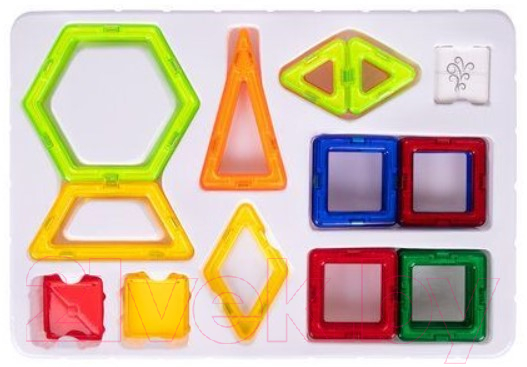 Конструктор магнитный Brauberg Kids Magnetic Big Blocks-42 / 663846