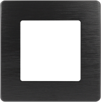 Рамка для выключателя ЭРА 12-5101-06 / Б0052504 (сатин/черный) - 