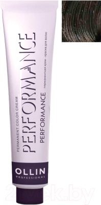 Крем-краска для волос Ollin Professional Performance Permanent Color Cream 5/00 (60мл, светлый шатен глубокий)