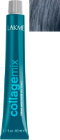 Крем-краска для волос Lakme Collagemix Creme Hair Color Mix Tones корректирующая 0/07 (60мл, серебристый) - 