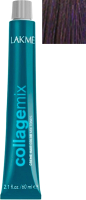Крем-краска для волос Lakme Collagemix Creme Hair Color Mix Tones корректирующая 0/20 (60мл, фиолетовый) - 