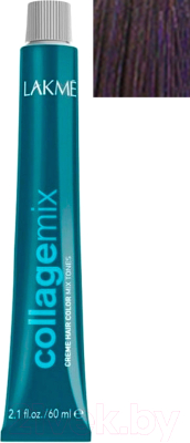 Крем-краска для волос Lakme Collagemix Creme Hair Color Mix Tones корректирующая 0/20 (60мл, фиолетовый)