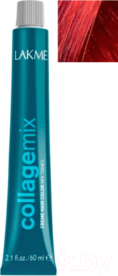 Крем-краска для волос Lakme Collagemix Creme Hair Color Mix Tones корректирующая 0/90  (60мл, красный)
