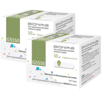 Тест-полоски для глюкометра Bionime GS550 (100шт) - 