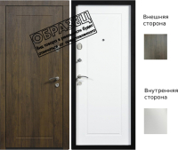 

Входная дверь Staller, Comfort внутр. откр. ЮП-1 орех темный/ЮП-1 ZB белый