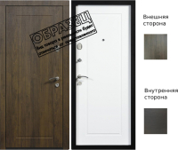 

Входная дверь Staller, Comfort внутр. откр. ЮП-1 орех темный/ЮП-1 венге