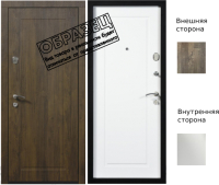 

Входная дверь Staller, Comfort внутр. откр. ЮП-1 дуб модена/ЮП-1 ZB белый
