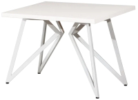 Обеденный стол Millwood Женева Л 120x70x75 (белый/металл белый) - 