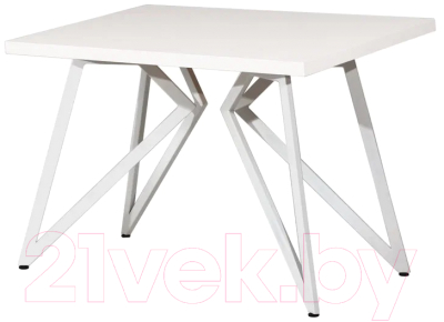 Обеденный стол Millwood Женева Л 120x70x75 (белый/металл белый)