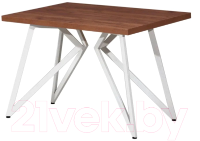 Обеденный стол Millwood Женева Л 120x70x75 (дуб табачный Craft/металл белый)