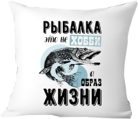 Подушка декоративная Print Style Для рыбака 40x40ryb5 - 
