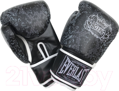 Боксерские перчатки Everlast D118 12oz (черный)