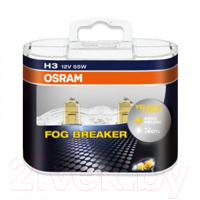 Комплект автомобильных ламп Osram H3 62151FBR-DUOBOX
