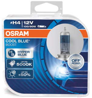 Комплект автомобильных ламп Osram H4 62193CBB-HCB