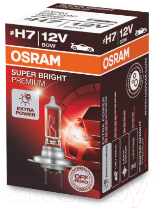 Автомобильная лампа Osram H7 62261SBP — фото 3
